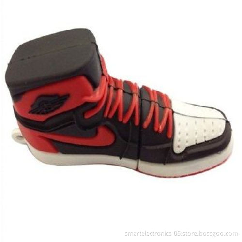 Shoes USB Flash Drive/Customized Package/Printing, 3-year Warranty, 64MB-128GB/Grade A, MOQ of 50pcs